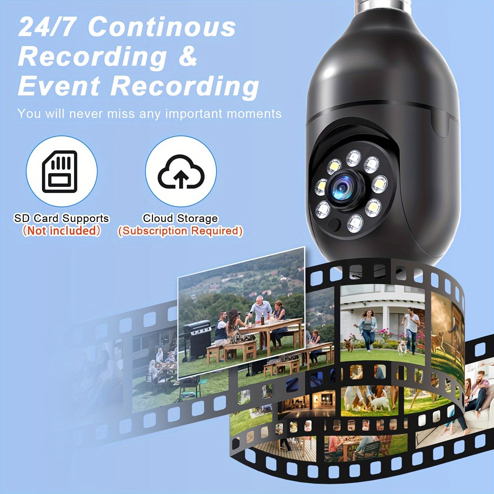 Pet Camera with Video and Audio, WiFi 5G/2.4GHz, Two-Way Talk, 360-Degree Motion Detection, Color Night Vision, Built-in Alarm, Works with Alexa.