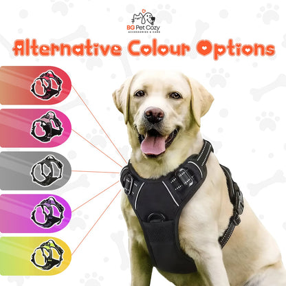 Reflective No-Pull Dog Harness with Breathable Padding - Safe & Easy to Adjust for Comfortable Walks