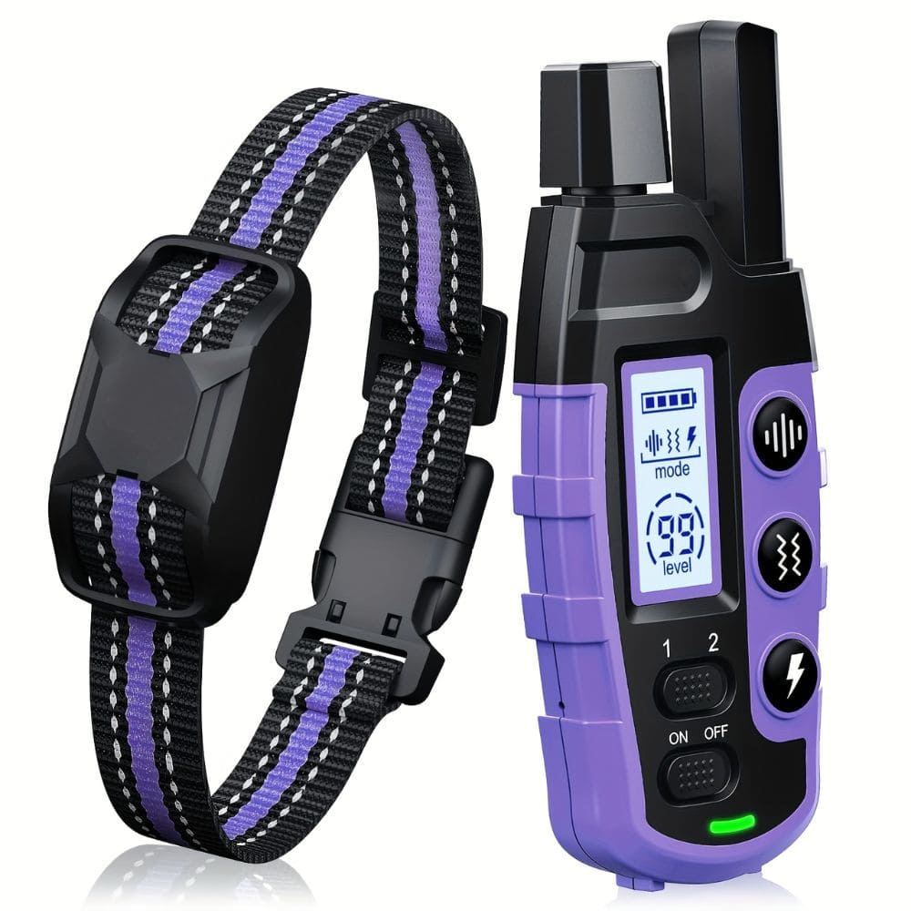 Dog Training Collar with 3 Modes - 3600Ft Remote Control, Rechargeable, Waterproof