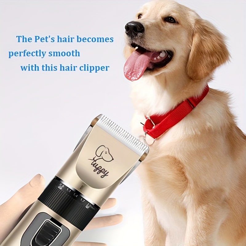 12-in-1 Premium Pet Hair Clipper Set – Precision Electric Trimmer with Gentle Cutting Technology – Perfect for Professional At-Home Grooming, Quiet Clipper for Dogs and Cats.