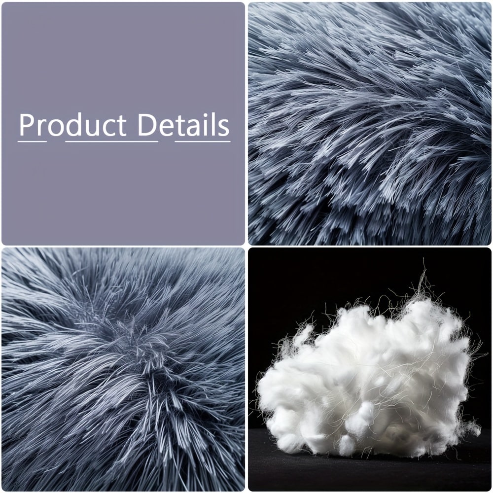 Round Plush Pet Bed - Made with Soft Faux Fur, Warm Cushion Padding, Non-Slip Base, Available in 6 Sizes, Multiple Colors - Suitable for Small, Medium, and Large Pets.